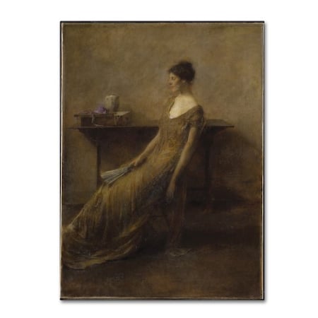 Thomas Dewing 'Lady In Gold' Canvas Art,14x19